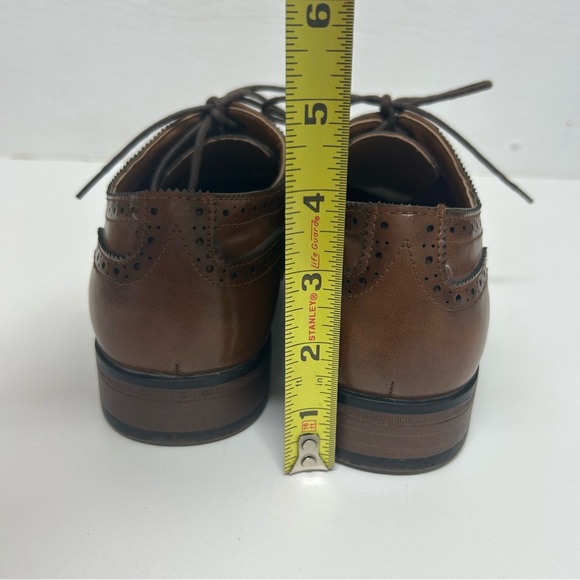 Madden By Steve Madden Japlin Cap Toe Oxford Lace Up Brown Dress Shoes 8 Office - Picture 9 of 11